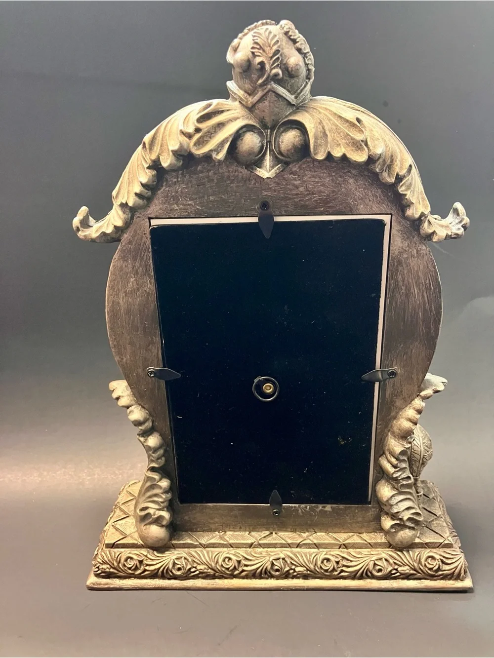 Raj Ornate Gold-Tone Elephant Pair Photo Frames